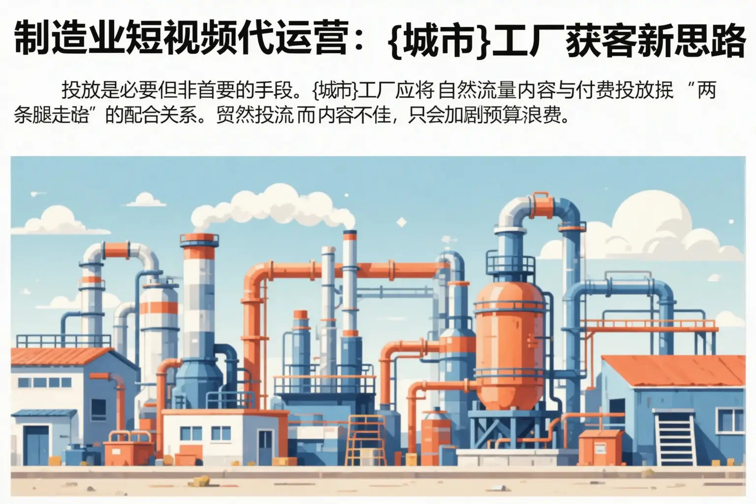制造业短视频代运营：滁州工厂获客新思路