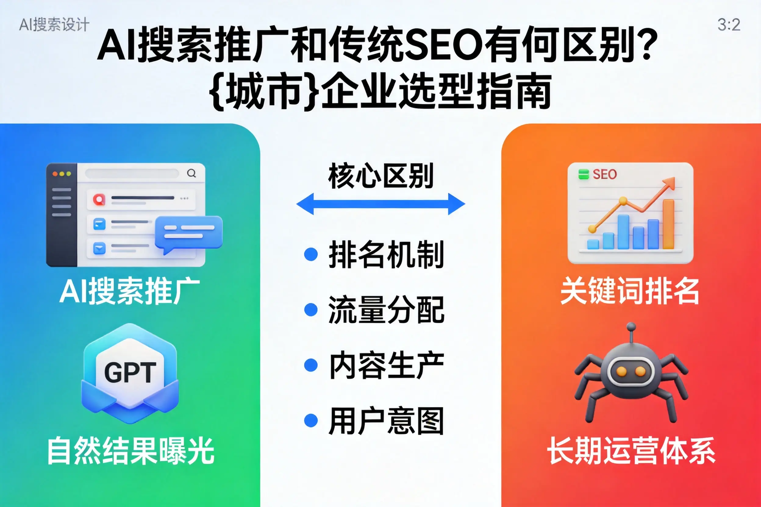 AI搜索推广和传统SEO有何区别？滁州企业选型指南