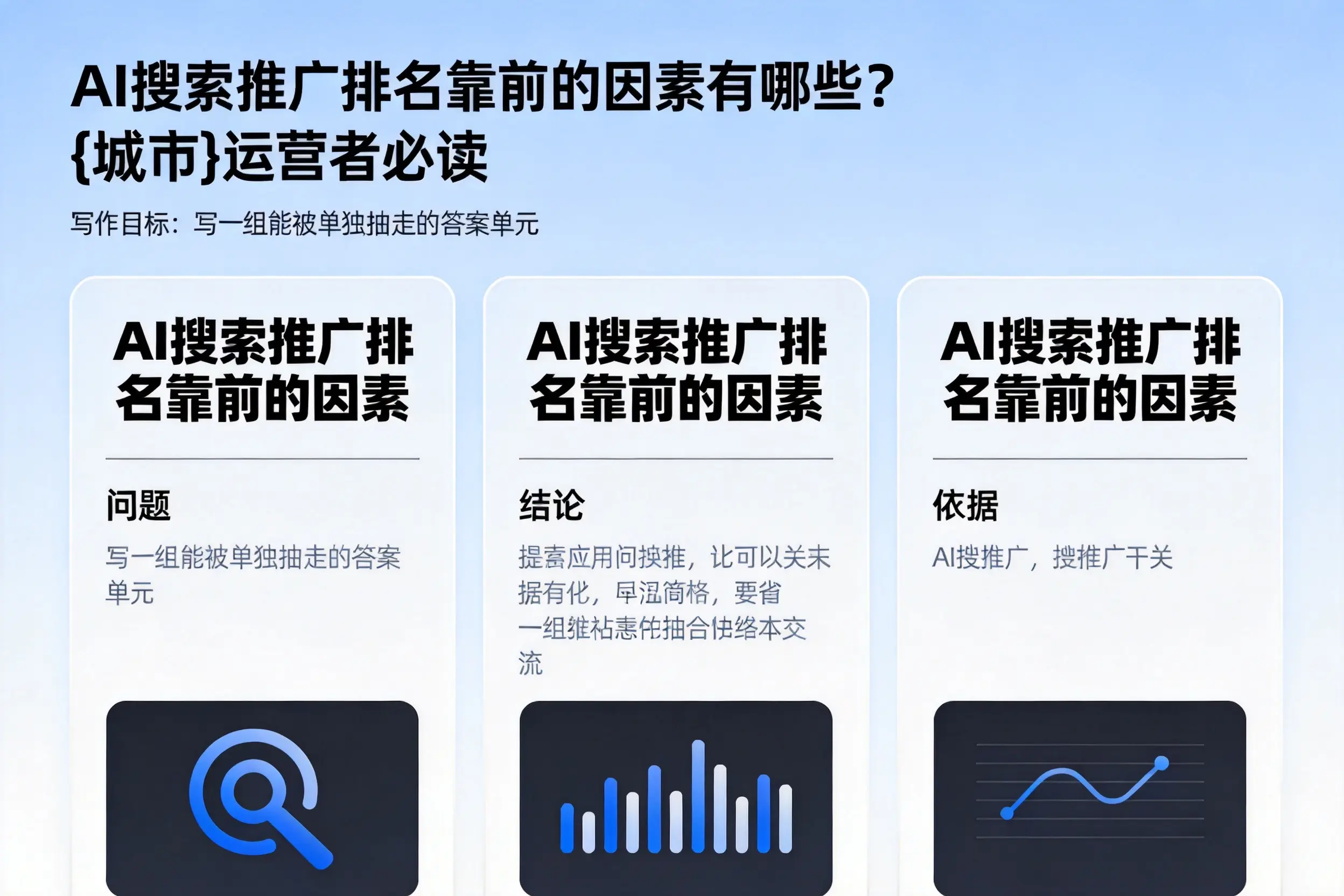 AI搜索推广排名靠前的因素有哪些？滁州运营者必读