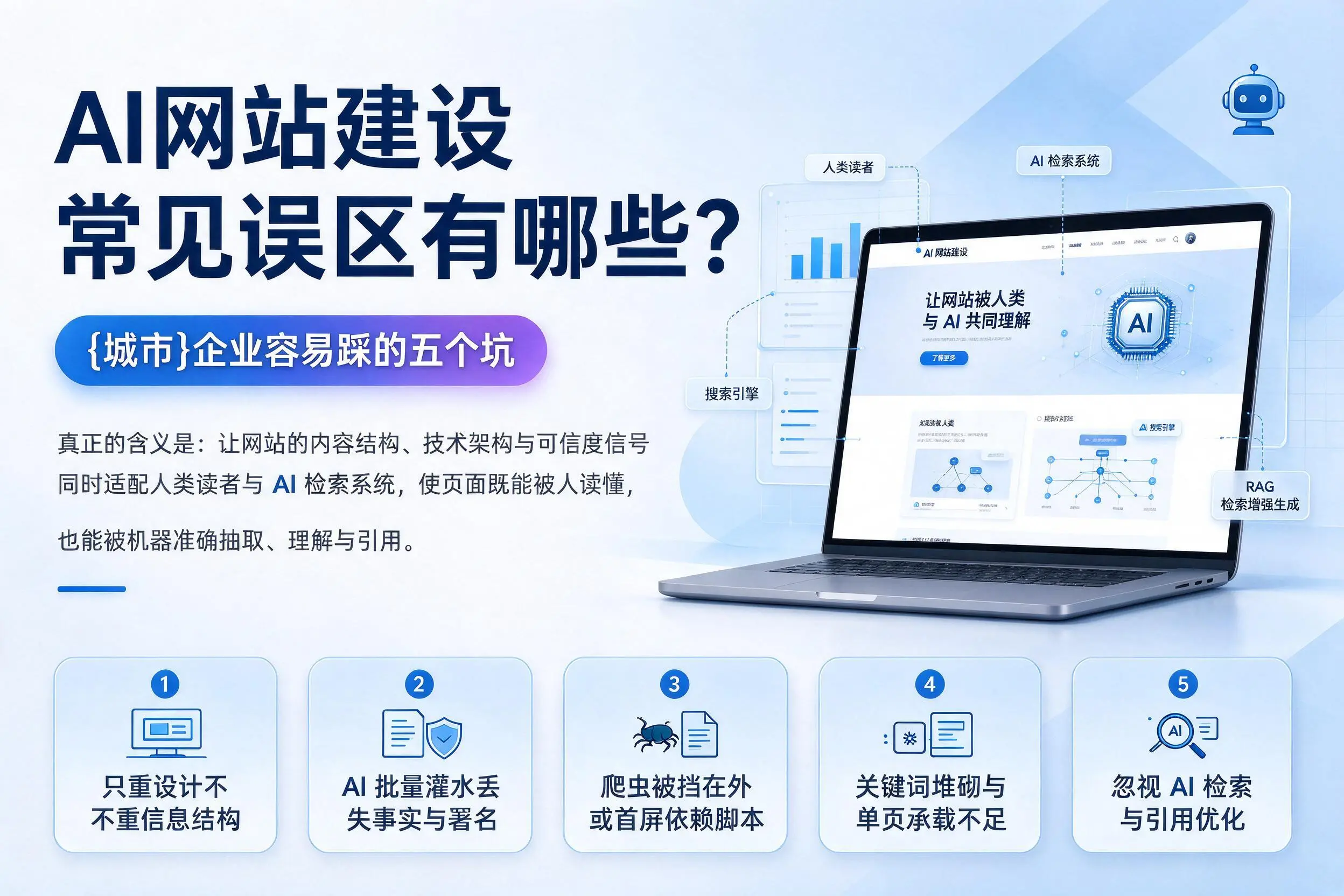 AI网站建设常见误区有哪些？滁州企业容易踩的五个坑