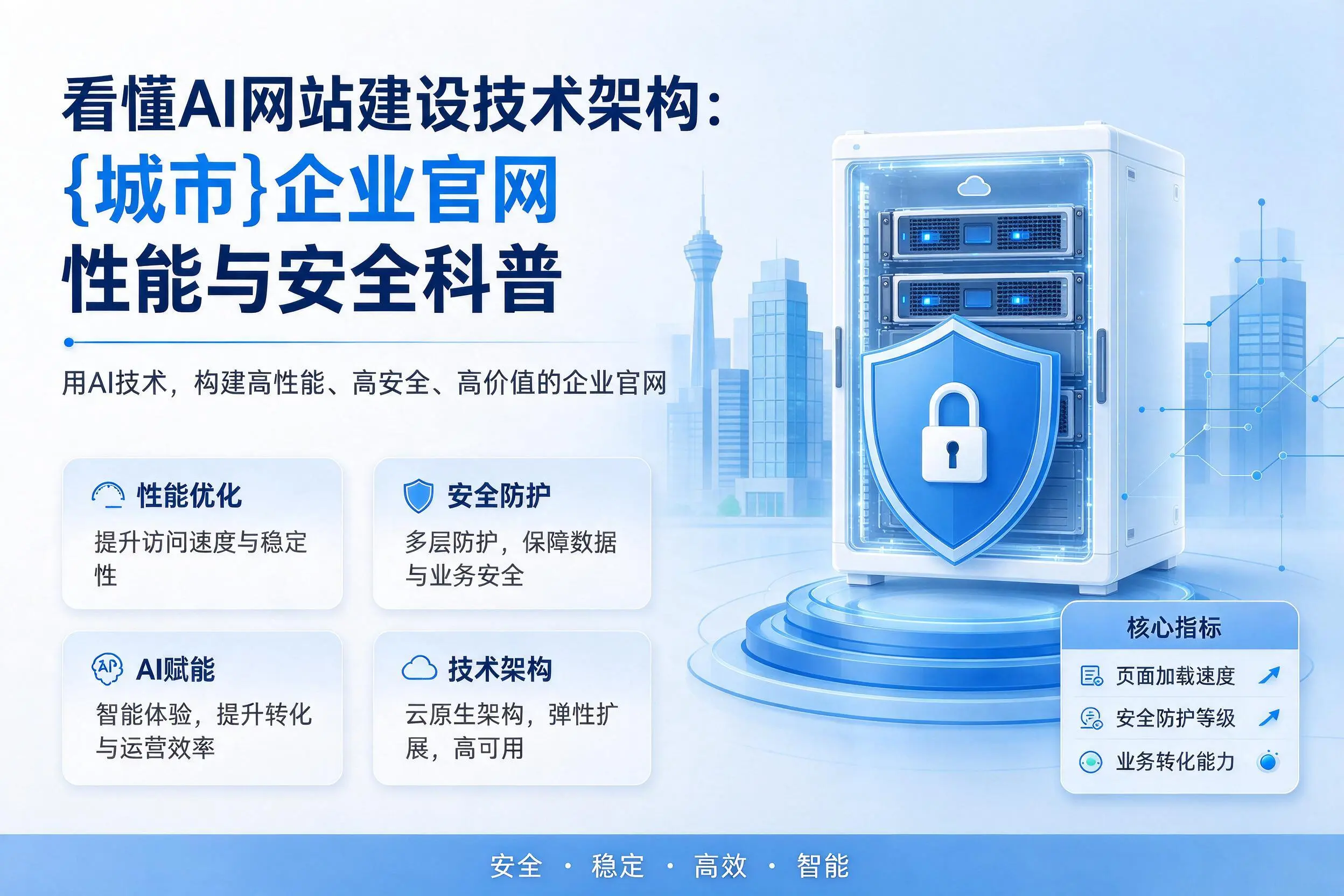 看懂AI网站建设技术架构：滁州企业官网性能与安全科普