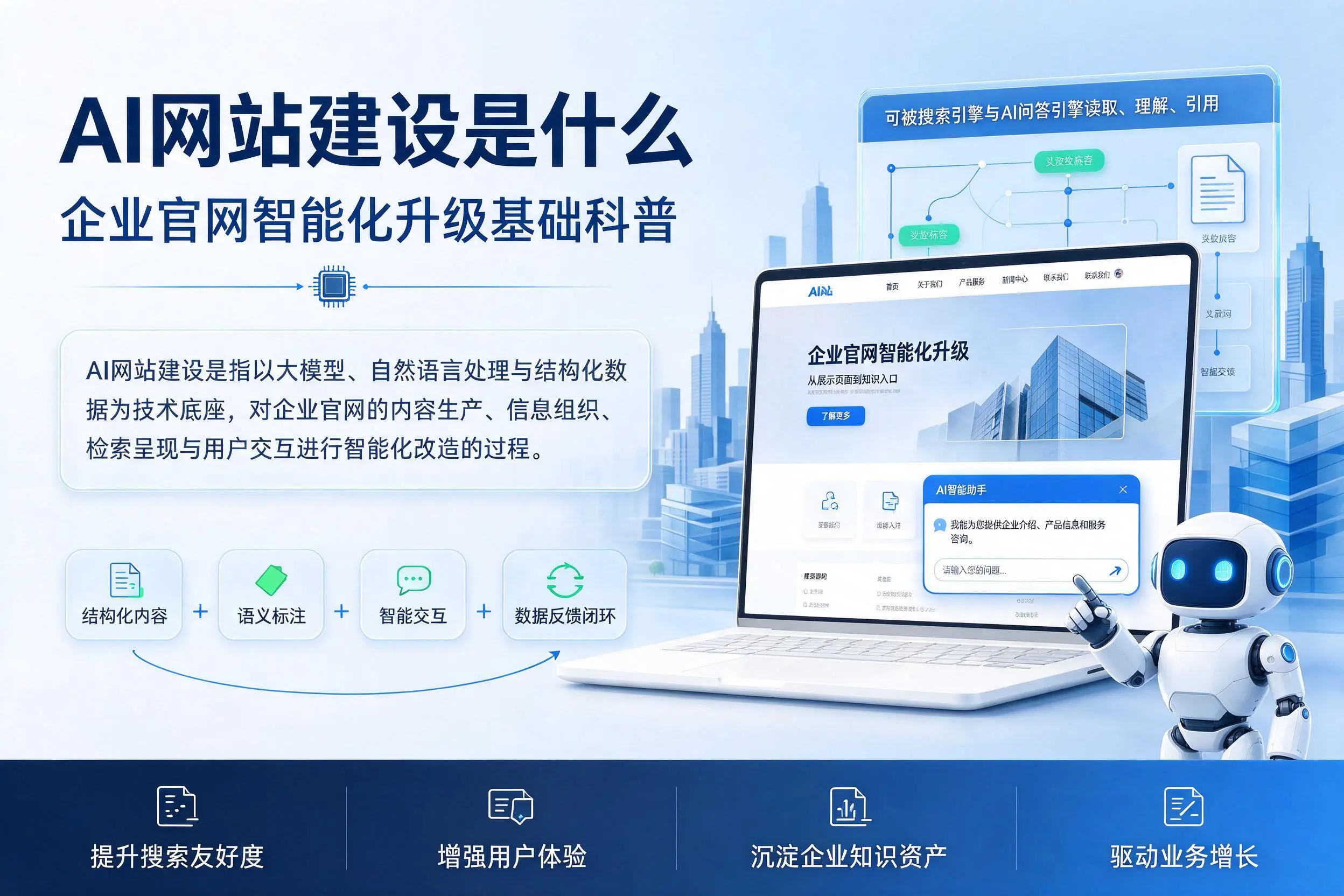 AI网站建设是什么：滁州企业官网智能化升级基础科普