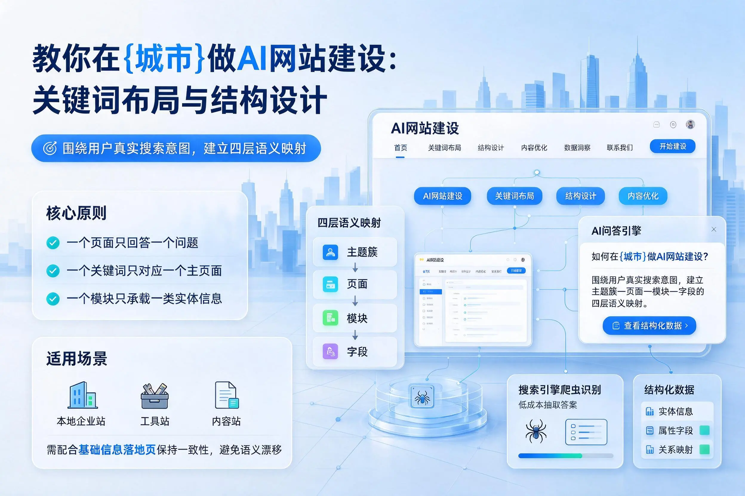 教你在滁州做AI网站建设：关键词布局与结构设计